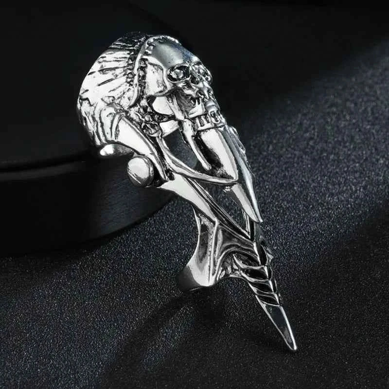 Dragon Eagle Skull Joint Knuckle Full Finger Claw Ring