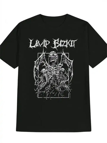 Struck by the Strange — Men's Retro Skull & Lightning Graphic Tee