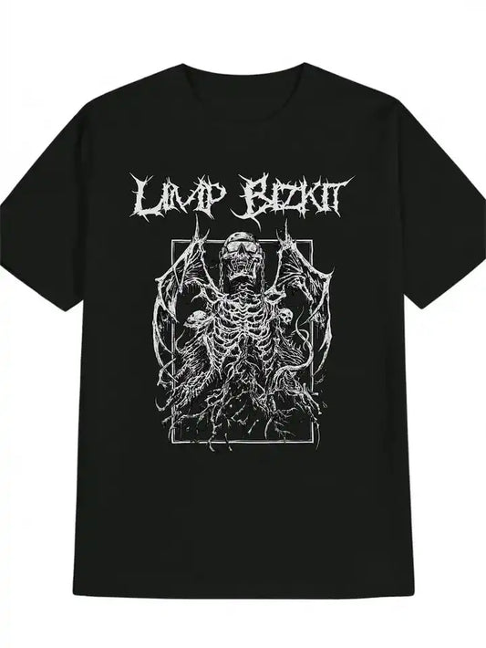 Struck by the Strange — Men's Retro Skull & Lightning Graphic Tee