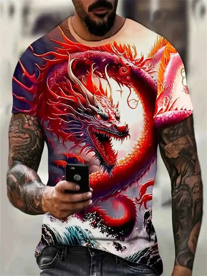 Dragon Print T-shirt 3 - Pedlar's Attic