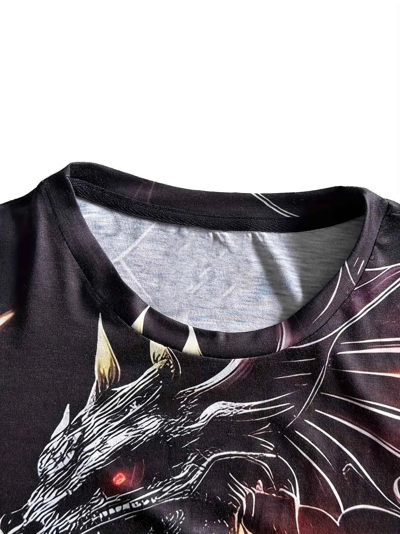 Dragon Print T-shirt 4