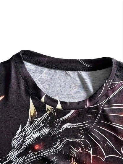 Dragon Print T-shirt 3 - Pedlar's Attic