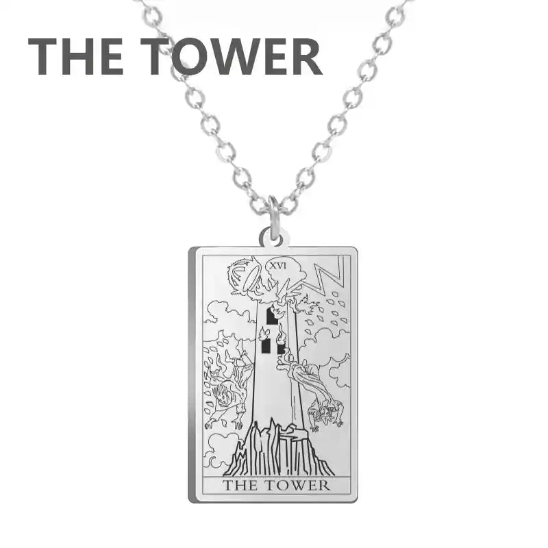 Dawapara Tarot Cards Necklace Women - Pedlar's Attic
