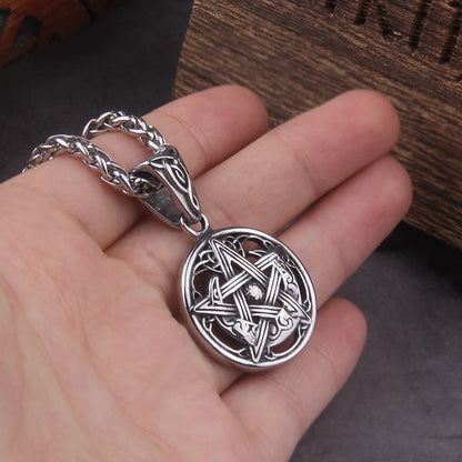 The Five-Pointed Oath — Celtic Pentagram Amulet Necklace