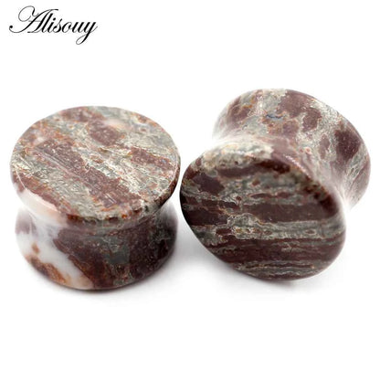 Alisouy 2PCS Natural Organic Stone Ear Plugs - Pedlar's Attic