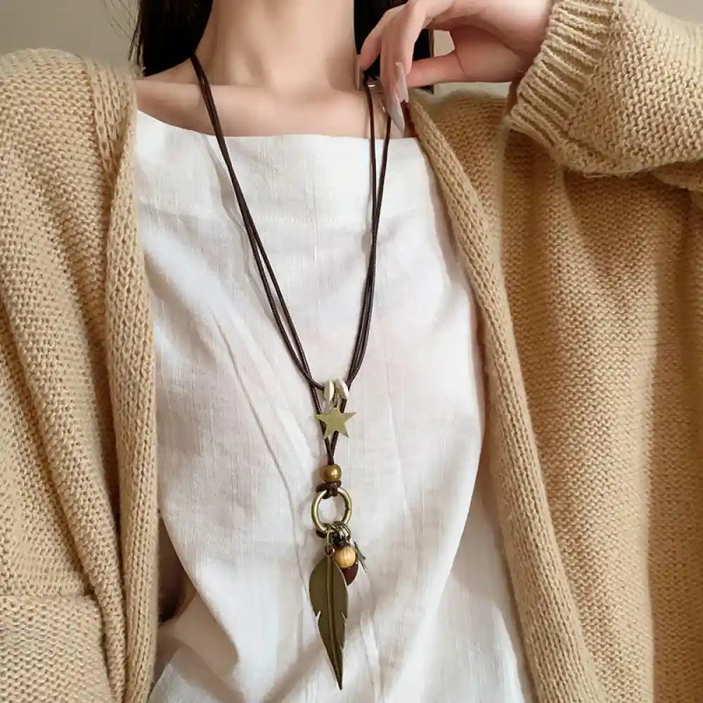 Retro Ethnic Style Bohemian Long Pendant - Pedlar's Attic