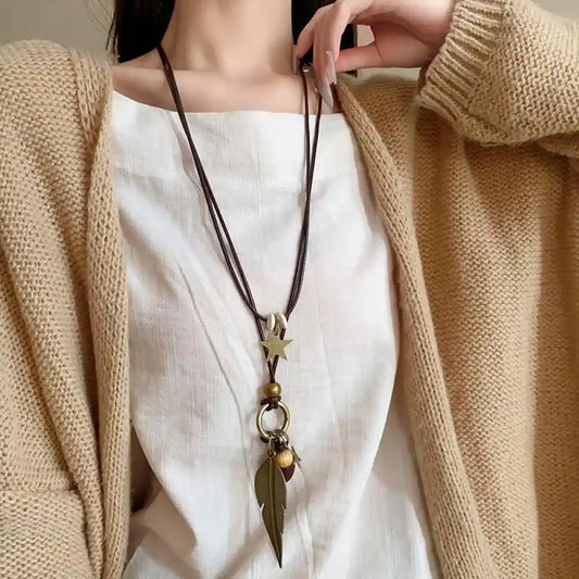 Retro Ethnic Style Bohemian Long Pendant - Pedlar's Attic