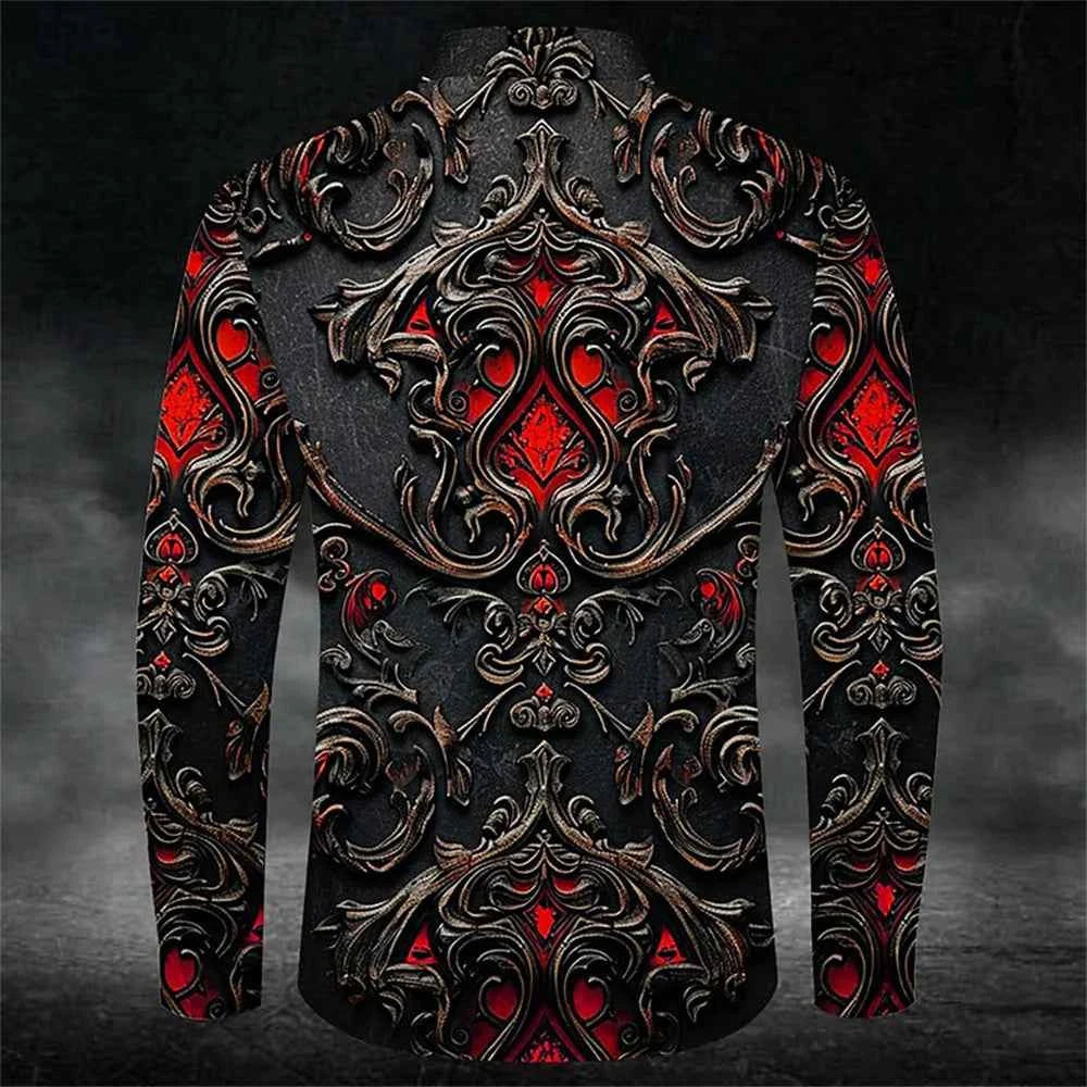 Fashion Men's Button Shirt Long Sleeve