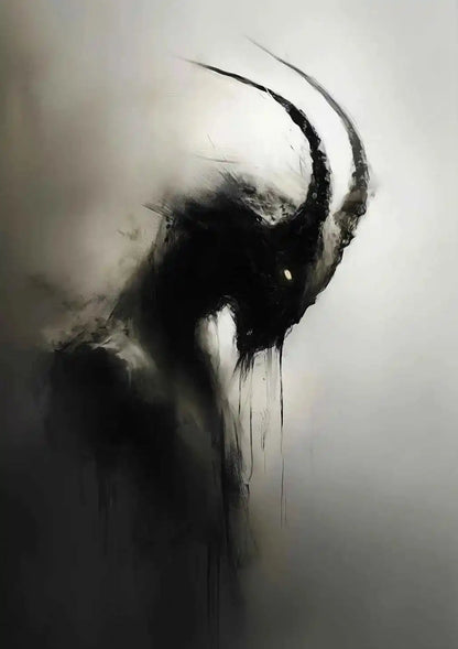 Victoria Style Skull Banquet Fallen Angels Dark Fantasy Art - Pedlar's Attic