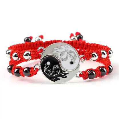 2Pcs/set Dragon Tai Chi Gossip Braided Bracelets lots of styles - Pedlar's Attic