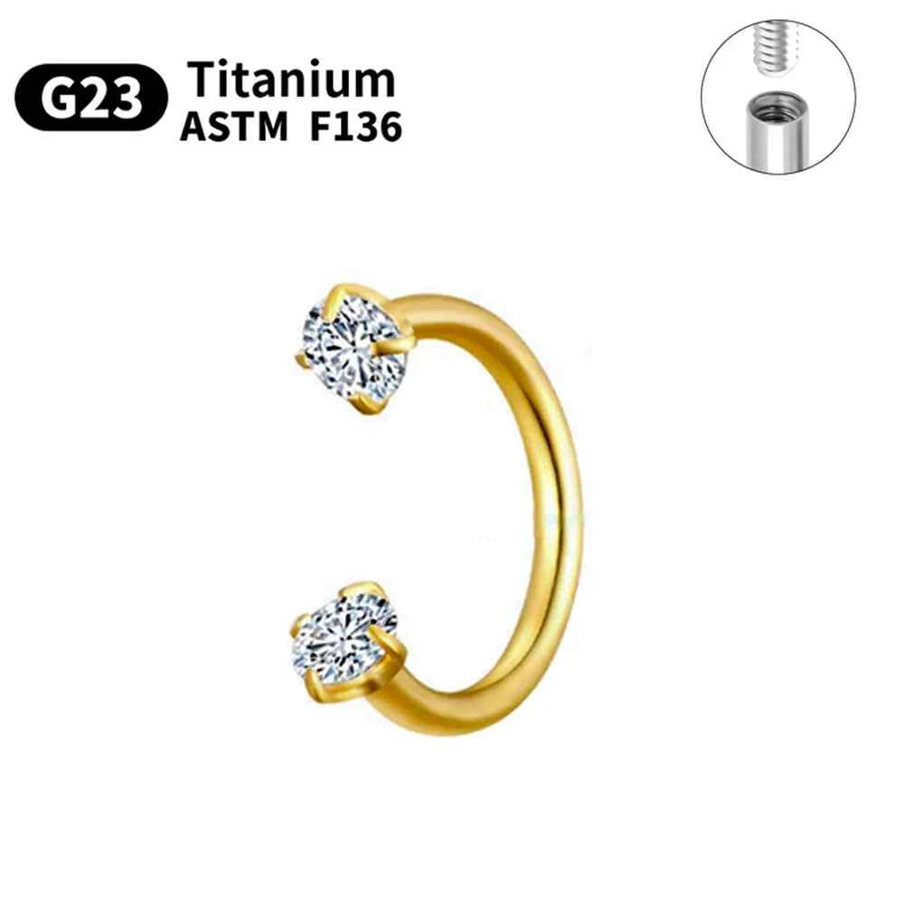 Titanium Piercings Labret Stud Lip Nose Eyebrow piercing kit