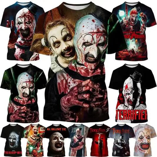 The Laughing Dark —Clown Horror  3D Print Tee