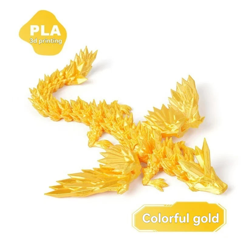 3D Printed Dragon Colorful Gem Dragon Figurines