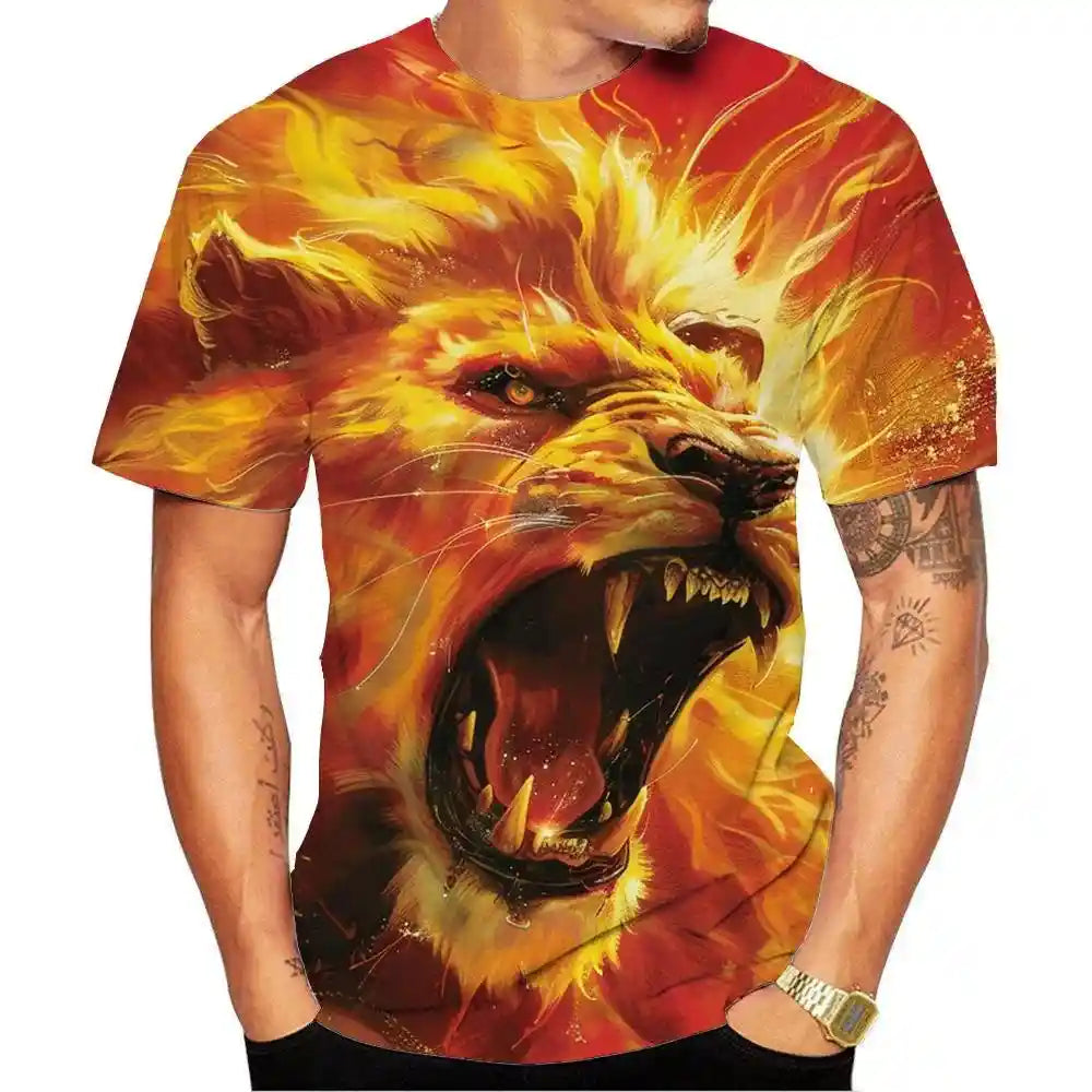 The Lion's Claim — 3D HD Print T-Shirt