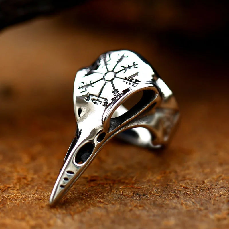 The Raven’s Passage — Adjustable Bird Skull Ring