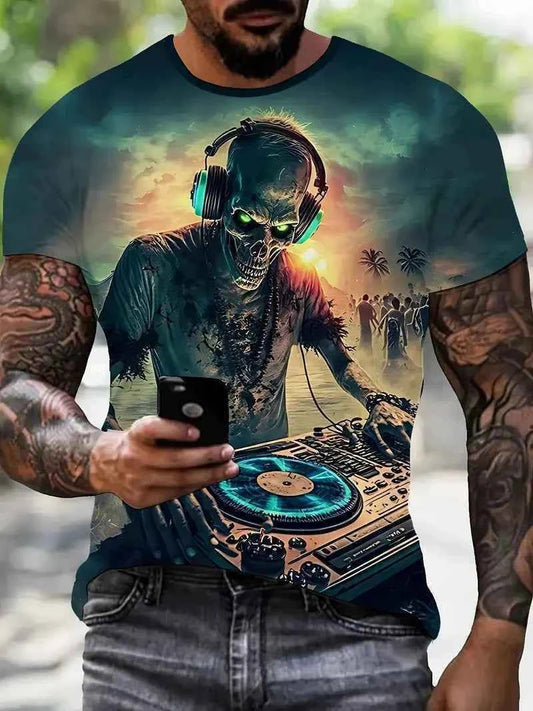 3D Printed Men's T Shirt Horror 4