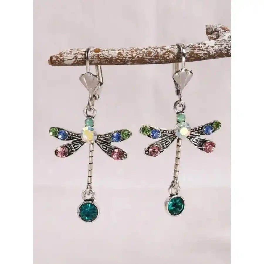 Dragonfly Dangle Earrings - Pedlar's Attic