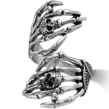 The Drawer Knows — Skull, Dragon & Snake Adjustable Rings - Pedlar's Attic
