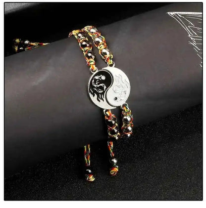 2Pcs/set Dragon Tai Chi Gossip Braided Bracelets lots of styles - Pedlar's Attic