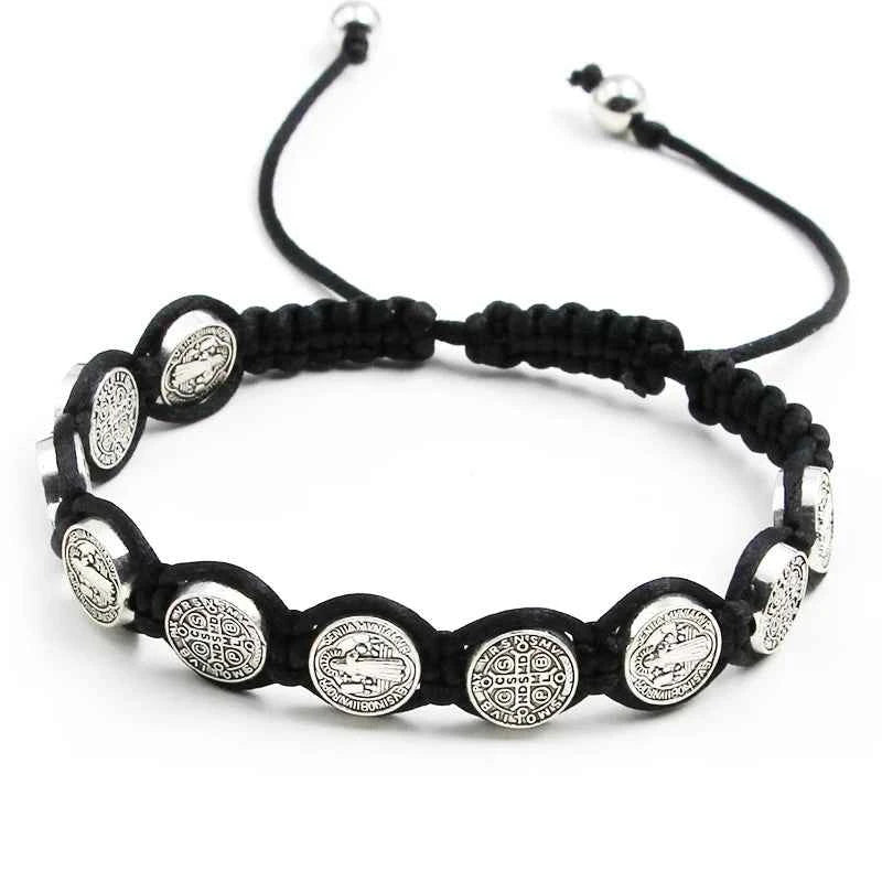 Handmade St. Benedict Medal Bracelet