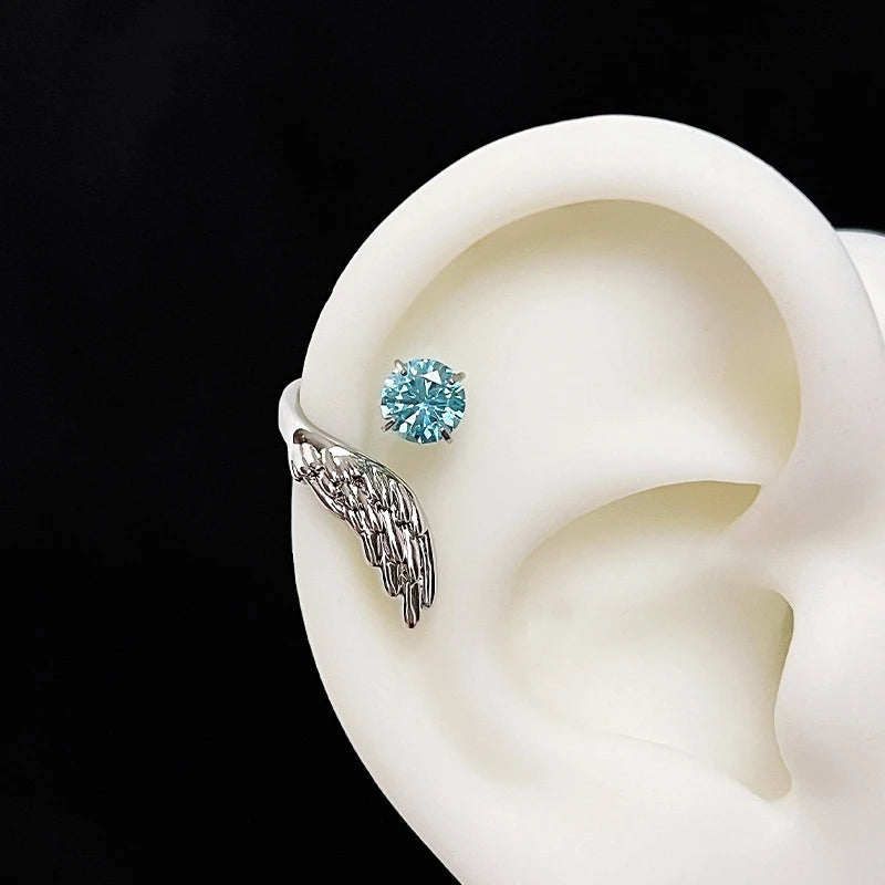 Whisper of Wings — Zircon Wing Ear Cuff