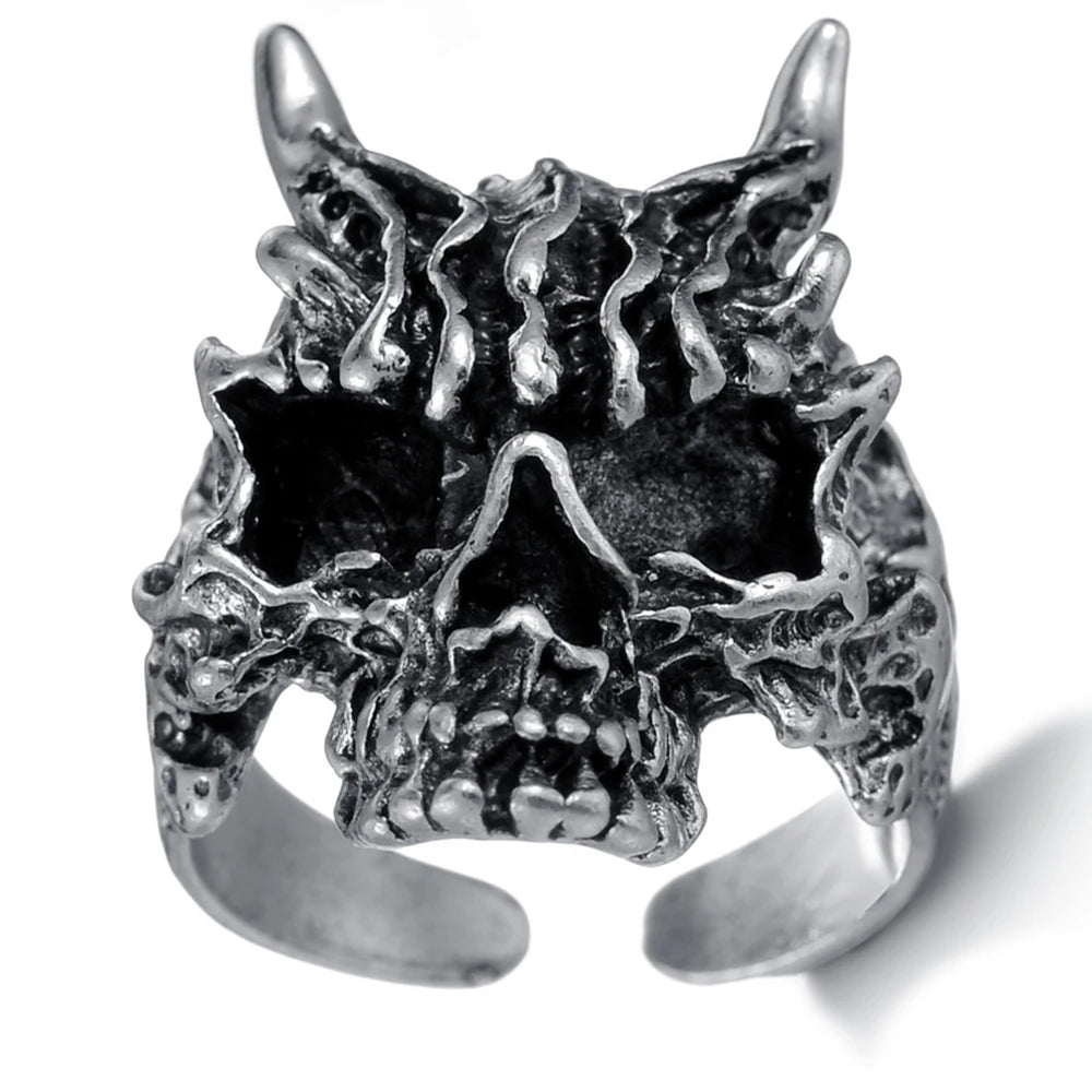 The Drawer Knows — Skull, Dragon & Snake Adjustable Rings - Pedlar's Attic
