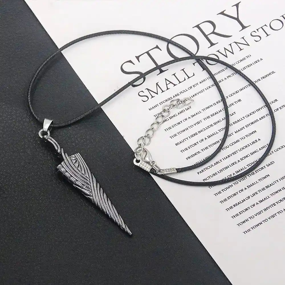 Game Hollow Knight Bone Nail Logo Necklace - Pedlar's Attic