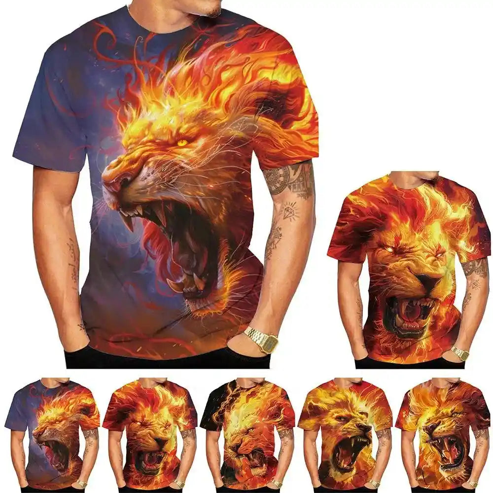 The Lion's Claim — 3D HD Print T-Shirt