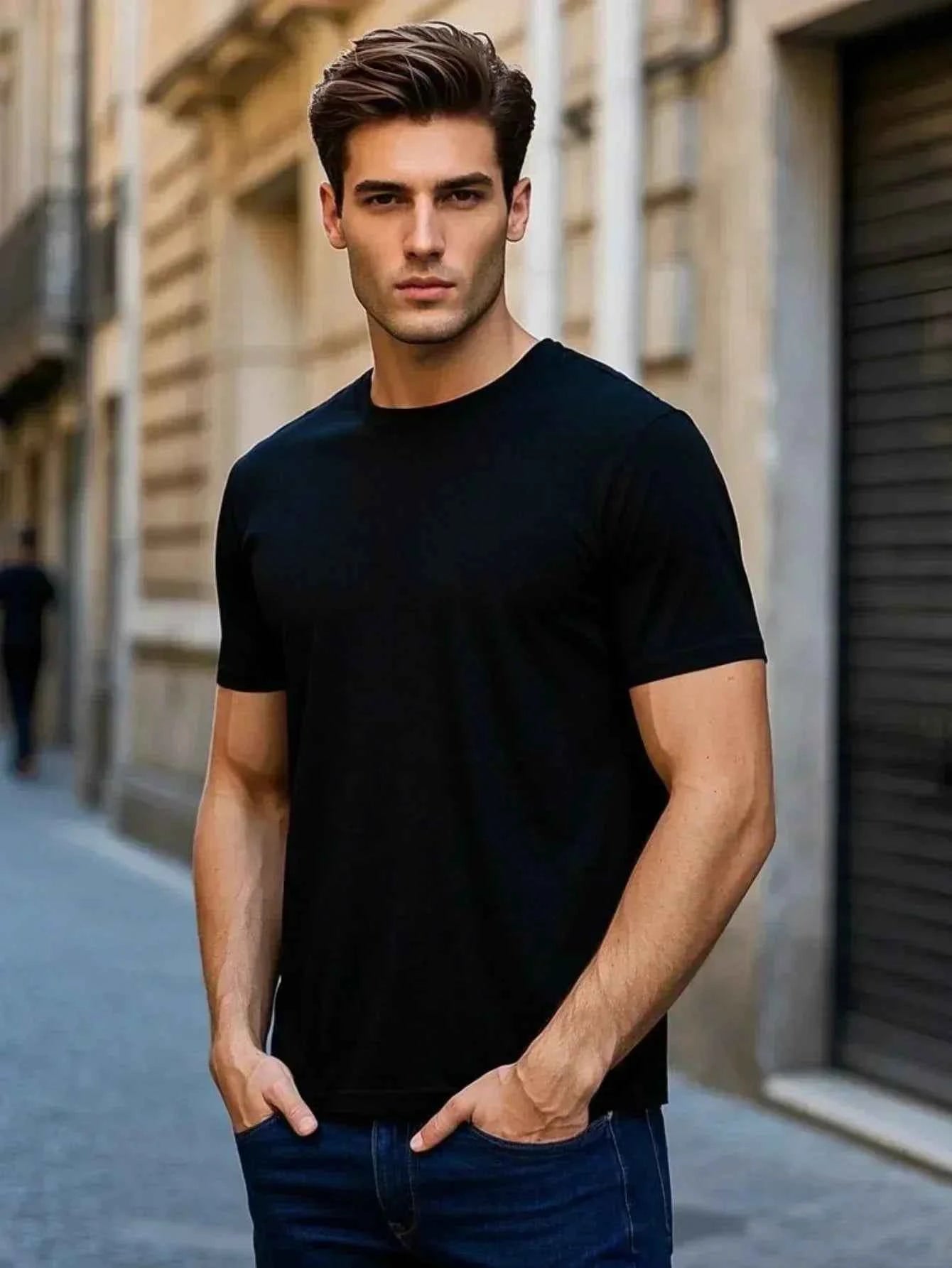 Men's Funny Rude Humor Don Shoot I M White Sarcastic T Shirt Pure Cotton Tops Unique Short Sleeve O Neck Tees Breathable Tops