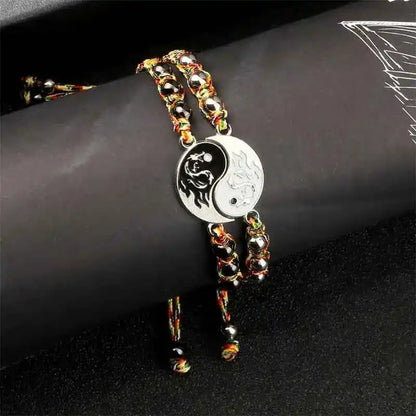2Pcs/set Dragon Tai Chi Gossip Braided Bracelets lots of styles - Pedlar's Attic