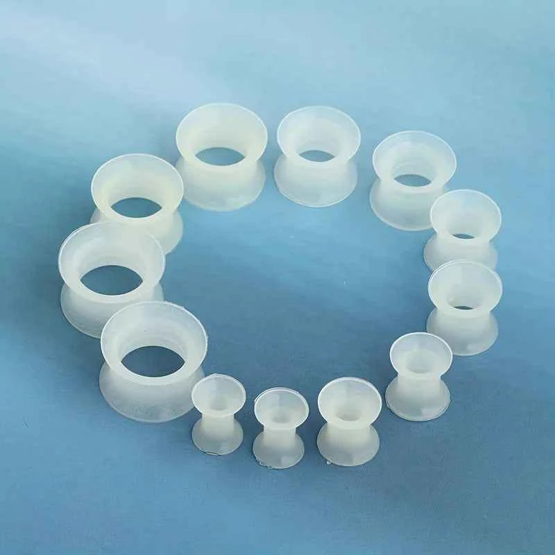 22pcs 8G-3/4 Ultra Thin Silicone Double Flared Flexible Tunnel - Pedlar's Attic