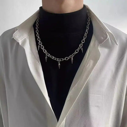 The Rivet & the Dark — Stainless Steel Punk Stud Choker