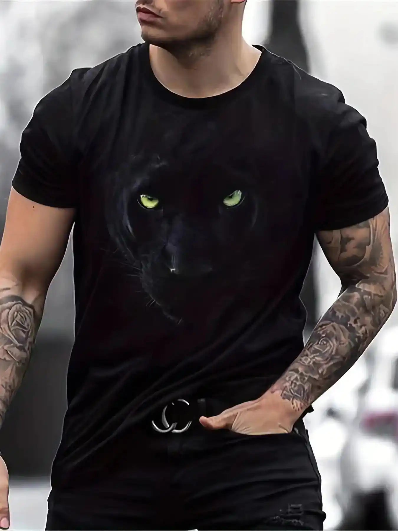 Beast Within — Men's 3D Animal Graphic Tee