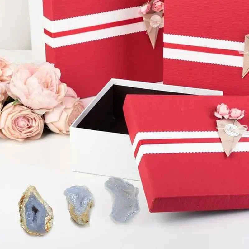 1pc Natural Blue Chalcedony Irregular Agate Raw Stone Energy Mineral Specimens Healing Crystal Meditation For Home Decor