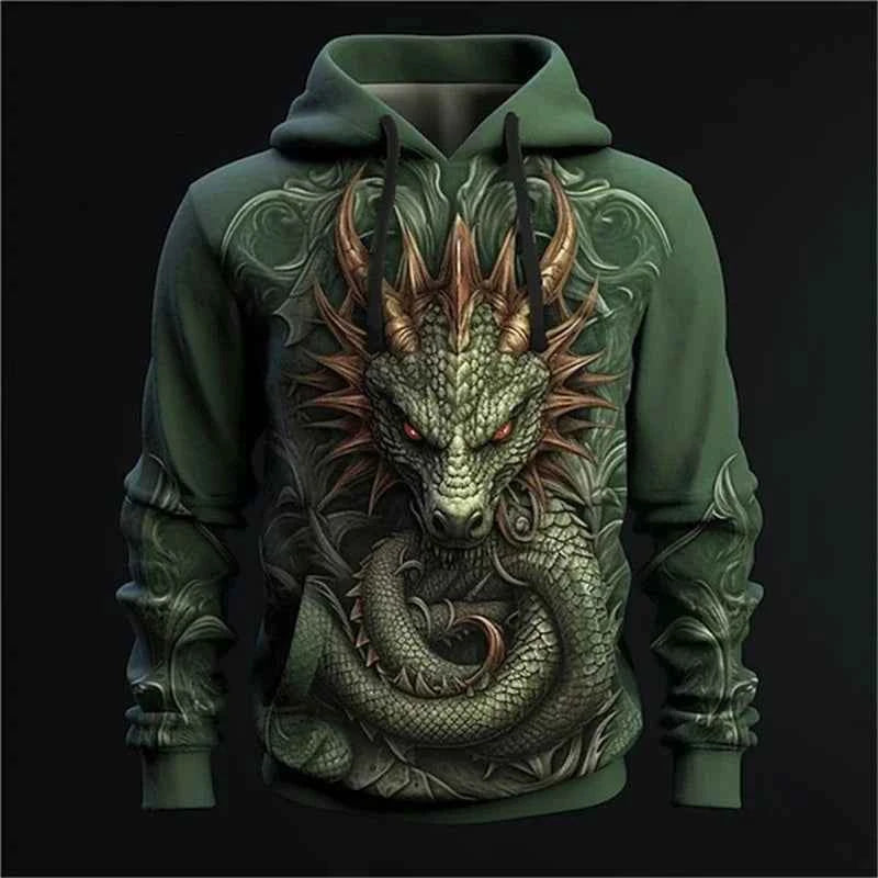 Chinese Dragon Printed Men's Hoodie Fashion- So many choices 2