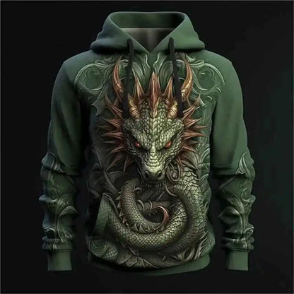 Chinese Dragon Printed Men's Hoodie Fashion- So many choices 2 - Pedlar's Attic
