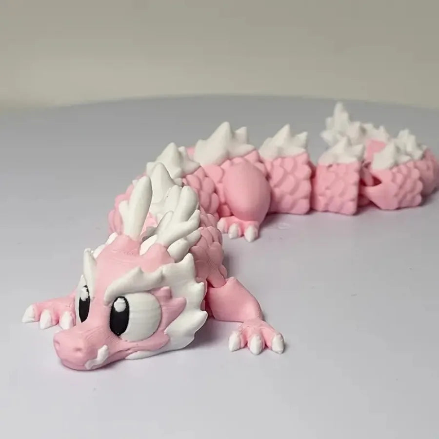 3D Printed Cute Dragon Statues, Movable Joints, Desktop Collectible Dragon Models, Perfect Gifts for Teenagers and Adults