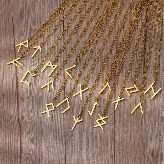 Norse Runic Pendant Viking Rune Layering Necklace