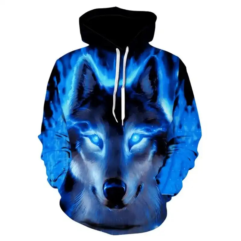 The Wolf Doesn't Explain Itself — 3D Wolf Oversized Hoodie