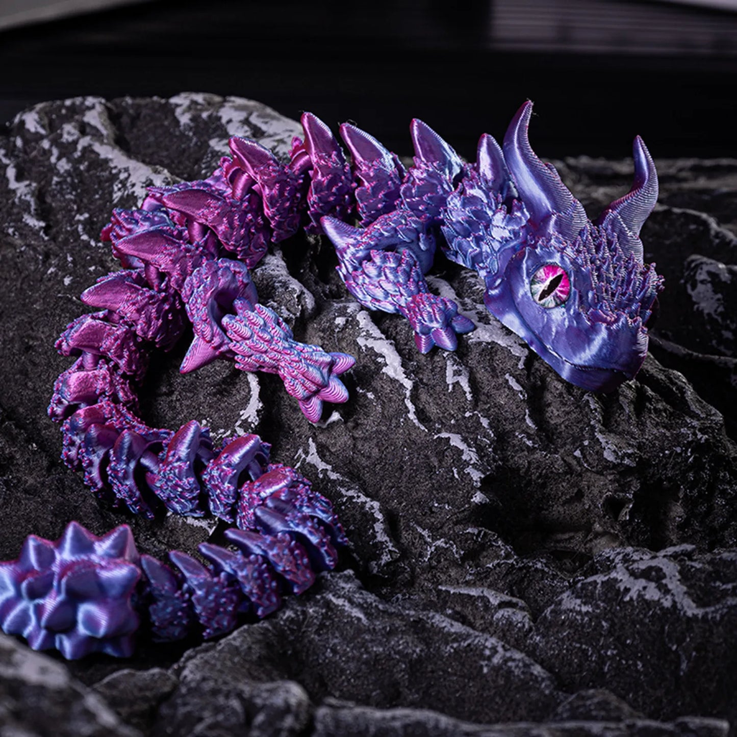 3d Printed Steam Technology Dinosaur Animal Toys Home Room Car Ornaments Joints Can Move Freely Steam Technology Flying Dragon