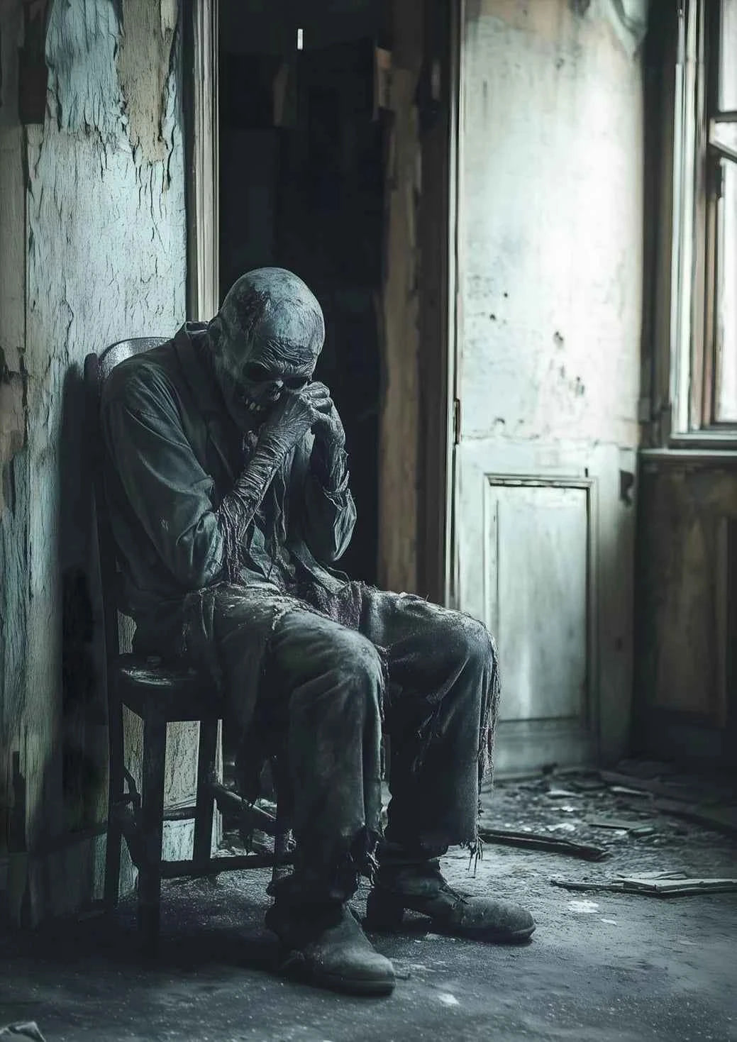 Victoria Style Skull Banquet Fallen Angels Dark Fantasy Art