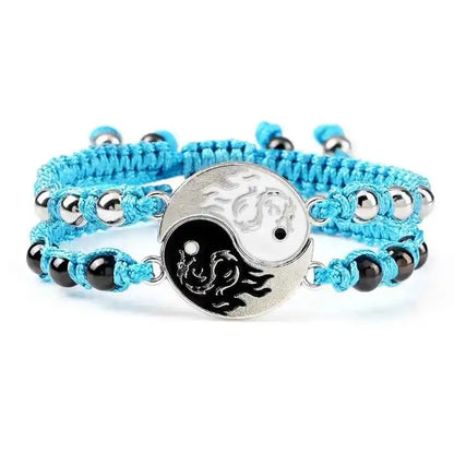 2Pcs/set Dragon Tai Chi Gossip Braided Bracelets lots of styles - Pedlar's Attic
