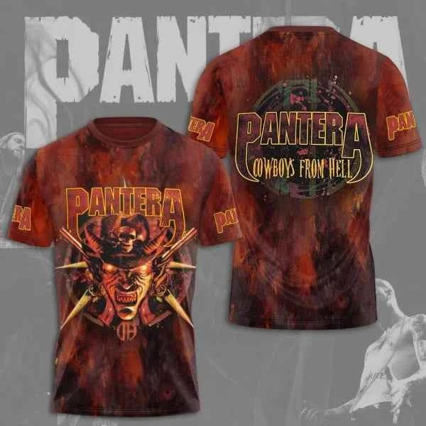 PANTERA! 3D Printed T-shirt for Men and Women