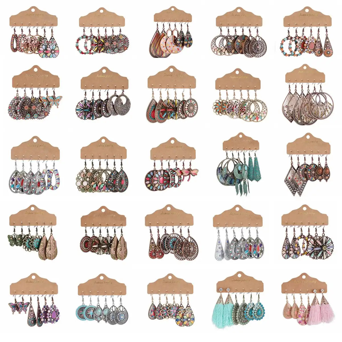 The Drawer of a Hundred Mornings — Boho Earring Sets
