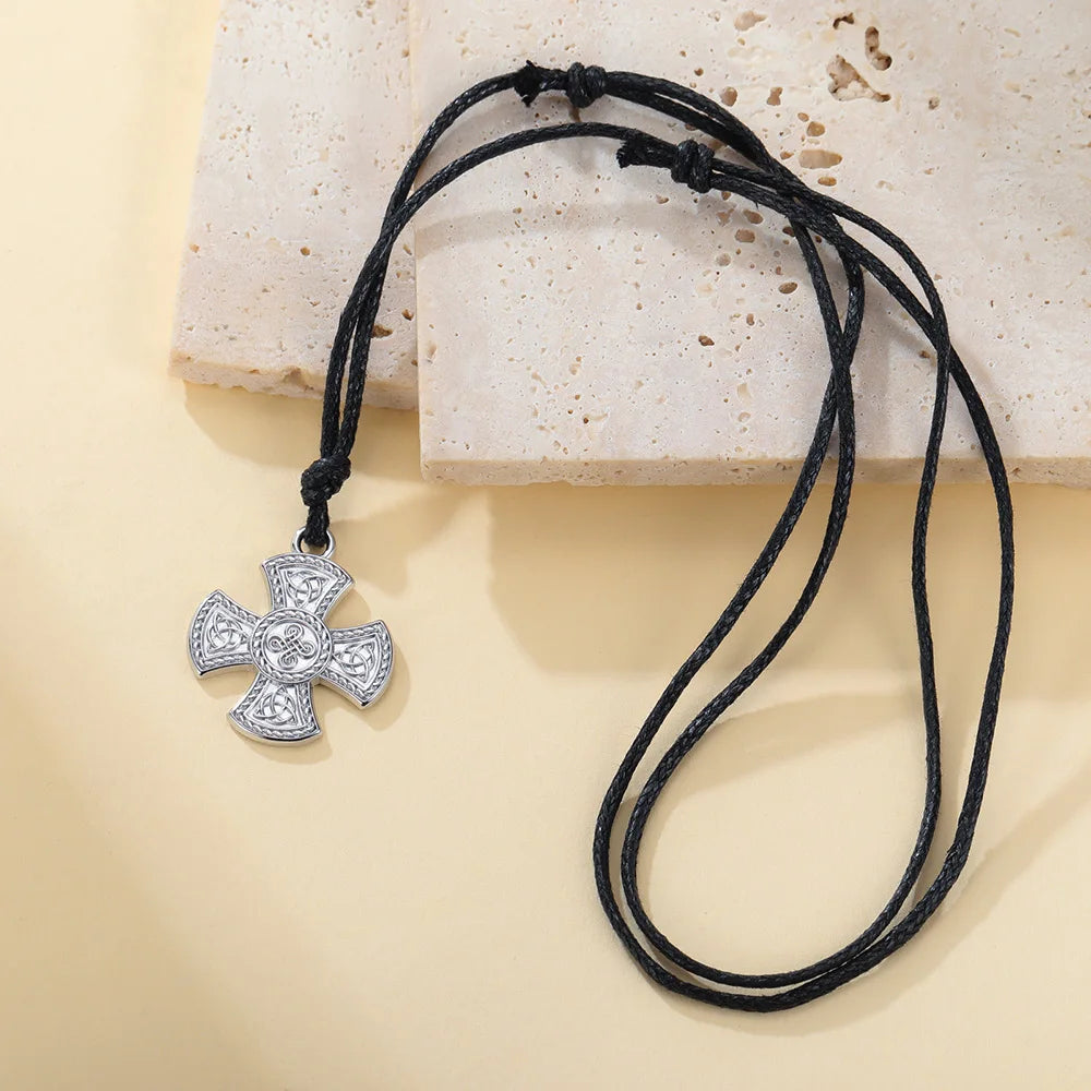The Covenant Knot — Celtic Triquetra Cross Necklace
