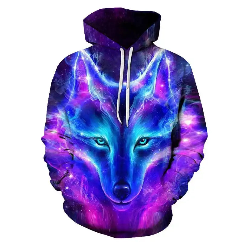 The Wolf Doesn't Explain Itself — 3D Wolf Oversized Hoodie