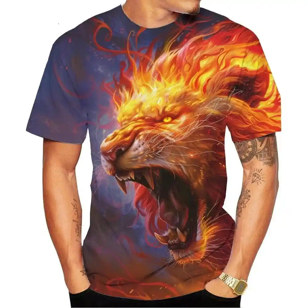 The Lion's Claim — 3D HD Print T-Shirt