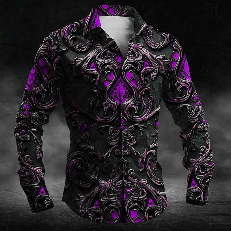 Fashion Men's Button Shirt Long Sleeve