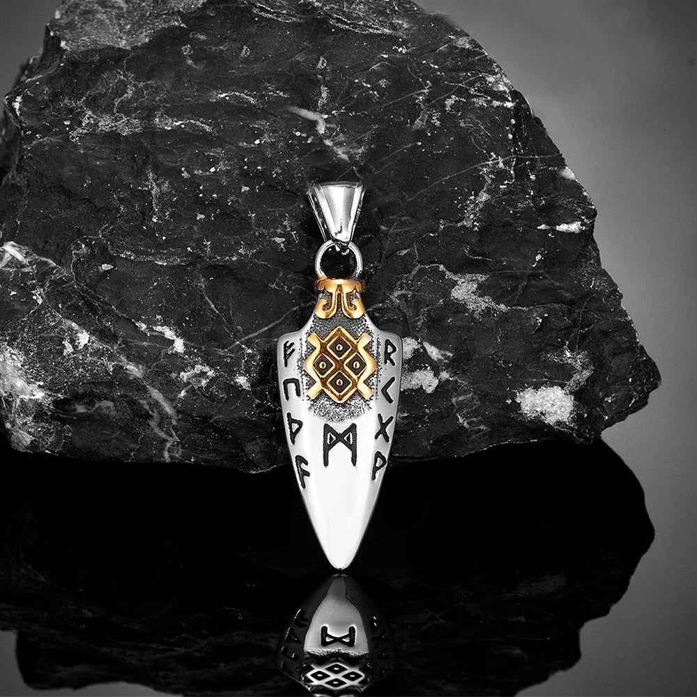 Norse Runes Odin's Spear Gungnir Necklace