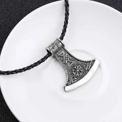 Norse Viking Scandinavian Axe Head Pendant Necklace - Pedlar's Attic
